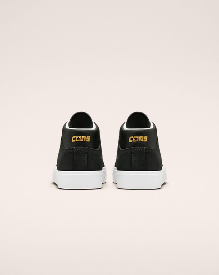 Pánské Skate Boty Converse CONS Louie Lopez Pro Mid Černé Bílé | CZ OAIP19